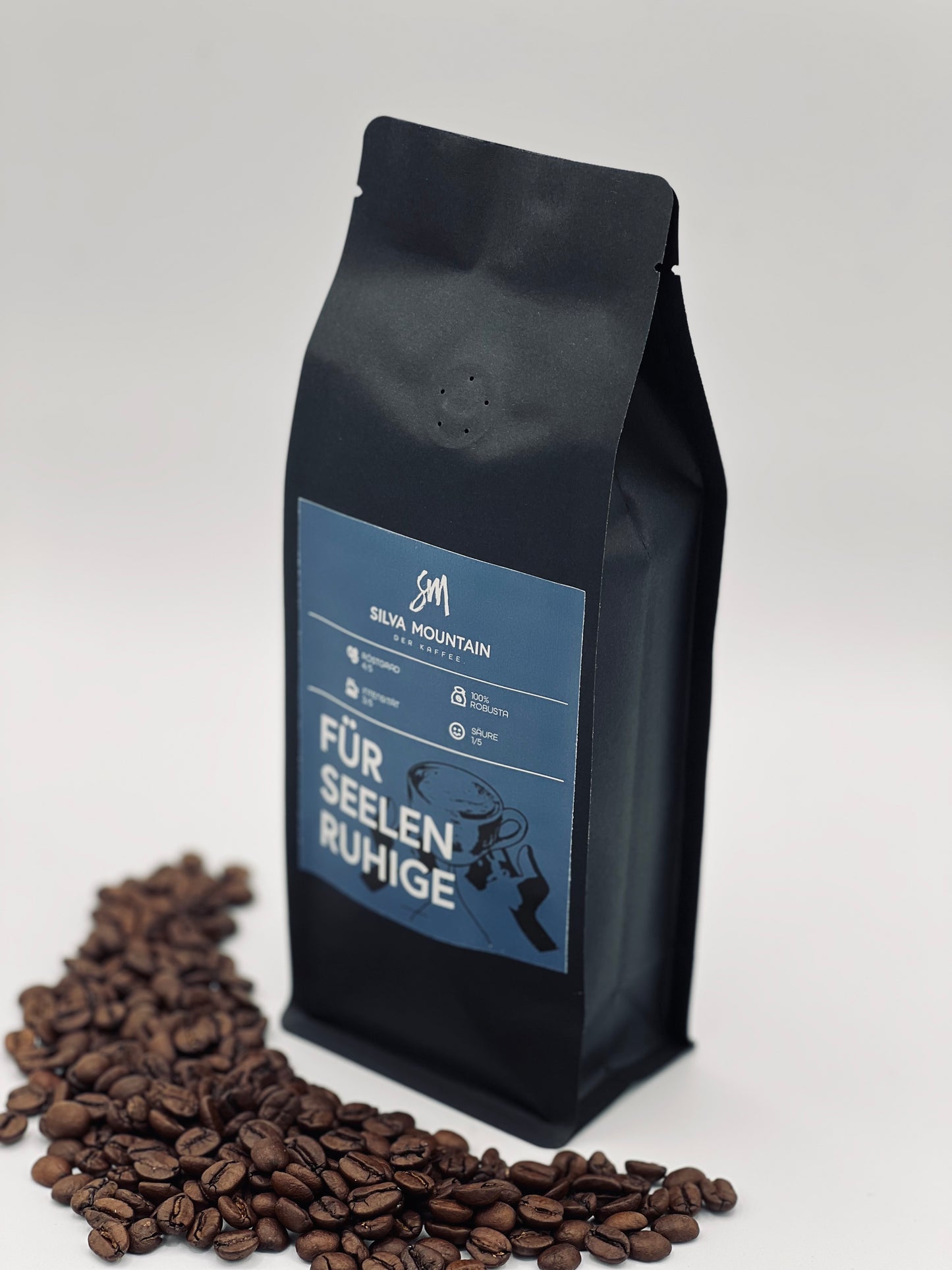 Silva Mountain, Gourmet Kaffee, handgeröstetes Kaffee, Geschenkbox mit Kaffee, Rösterei, Arabica, Seelenruhiger, Kaffee, wenig Säure, schonend für den Magen. Intensiv im Geschmack, geeignet für Filterkaffee oder in ganzen Bohnen