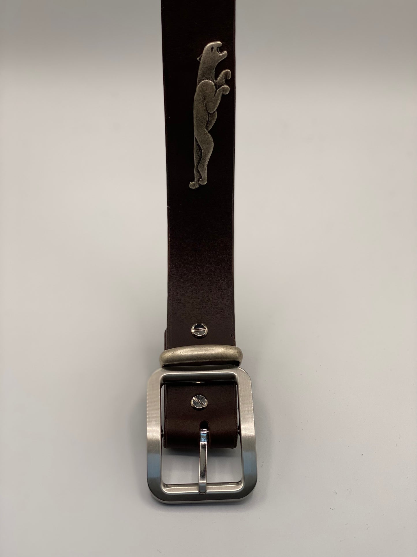 Ledergürtel - "Brauner Panther"