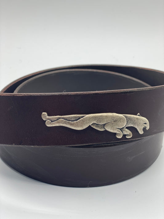 Ledergürtel - "Brauner Panther"